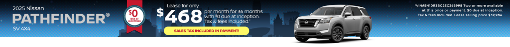 2025 Nissan Pathfinder SV 4x4