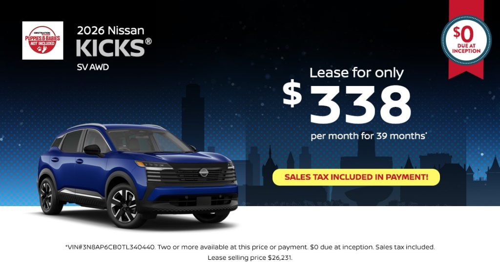 2026 Nissan Kicks SV All-Wheel Drive