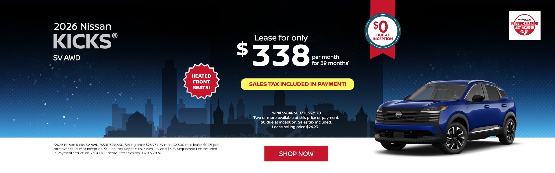 2026 Nissan Kicks SV