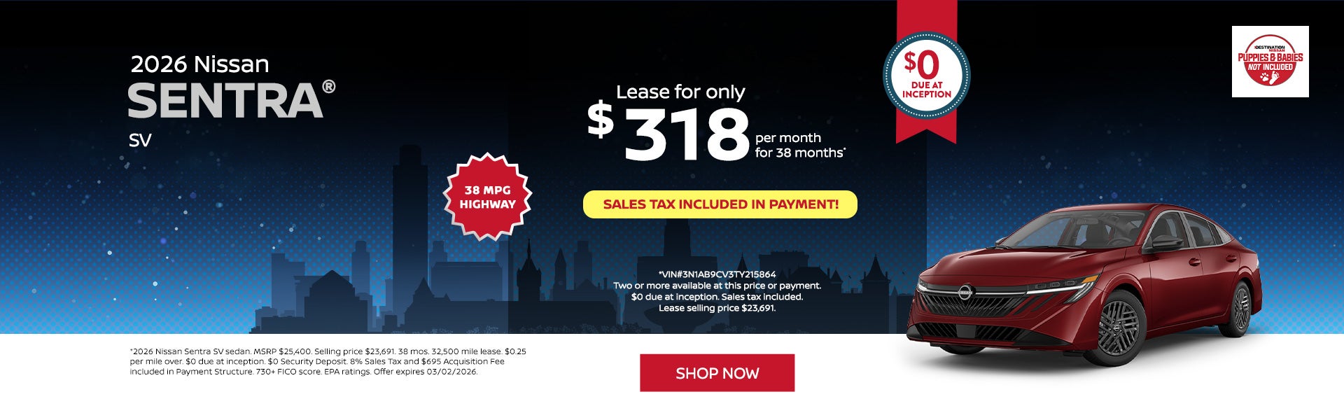 2026 Nissan Sentra SV