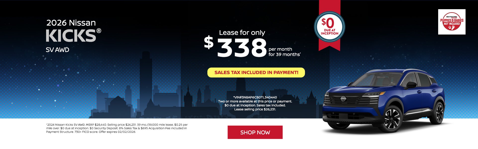 2026 Nissan Kicks SV AWD