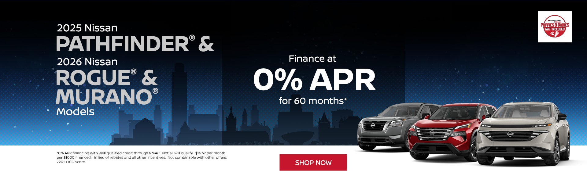 2025 Nissan Pathfinders and 2026 Nissan Rogues & Muranos