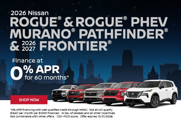 2026 Nissan Rogues, Rogue PHEV, Murano, Pathfinders, & 2026 